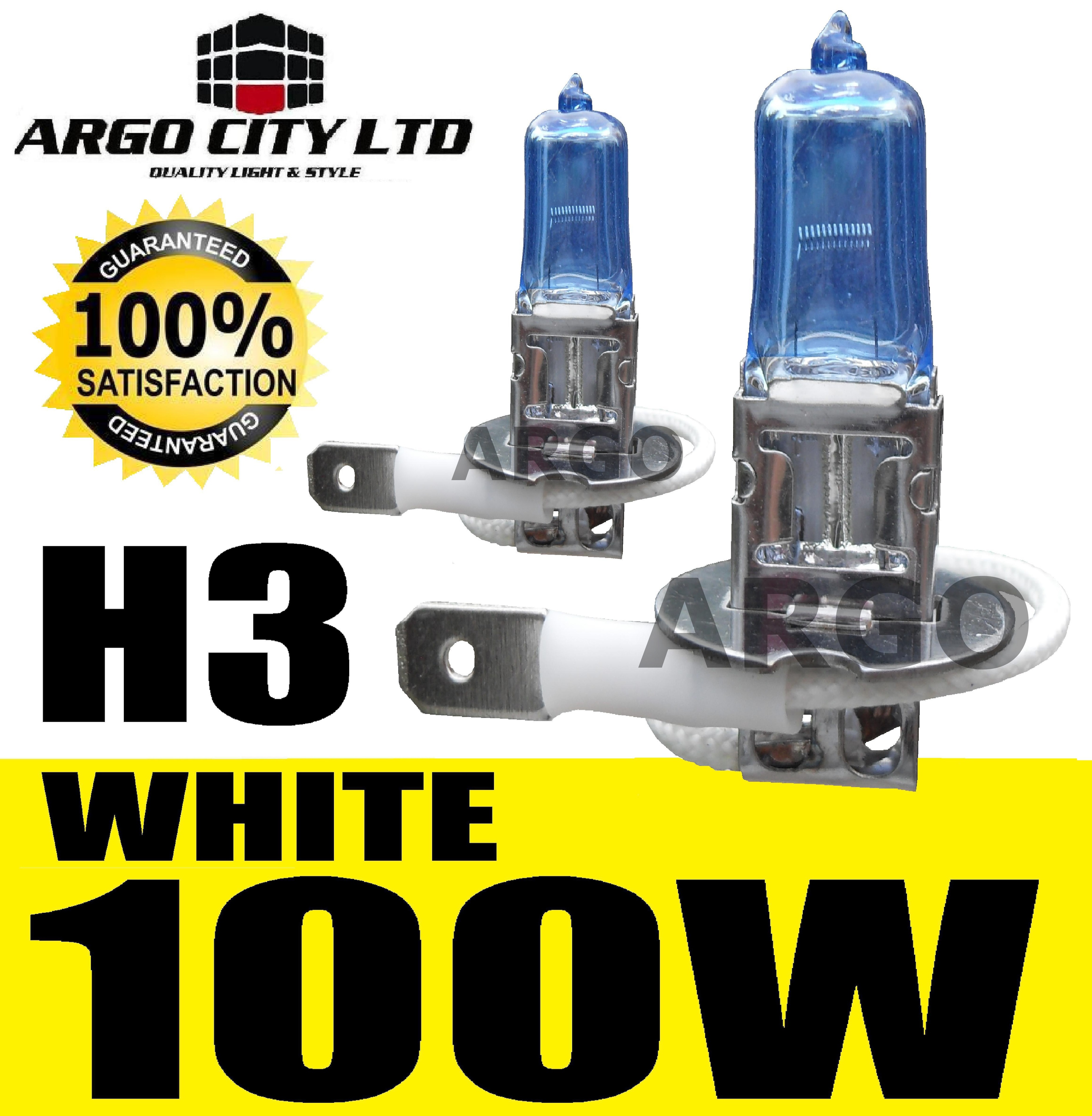 H3 100W SUPER WHITE 453 FOG SPOT LIGHT BULBS HID CADILLAC STS